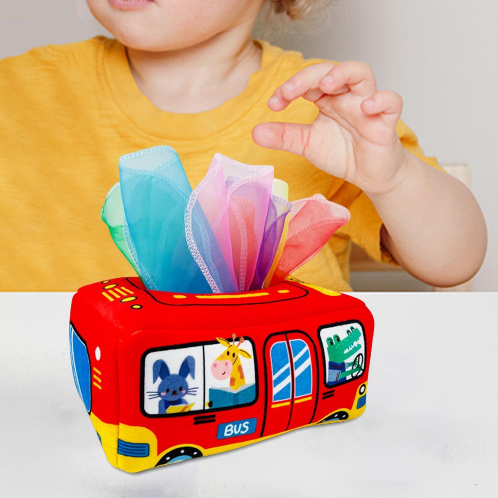 Tissue Box Toys Early Learning Toys Sensory Toys for Baby Children Gifts