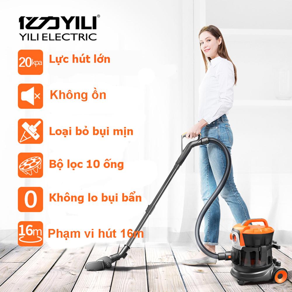 Máy Hút Bụi Gia Đình YILI YLC-6280 Dung Tích 8 Lít, Công Suất 700W – Hàng Chính Hãng