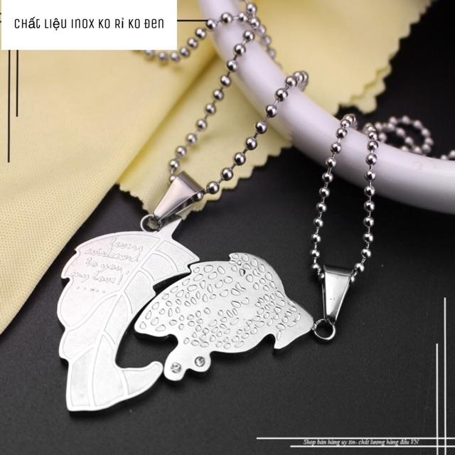 Dây chuyền cặp đôi chiếc lá TC02