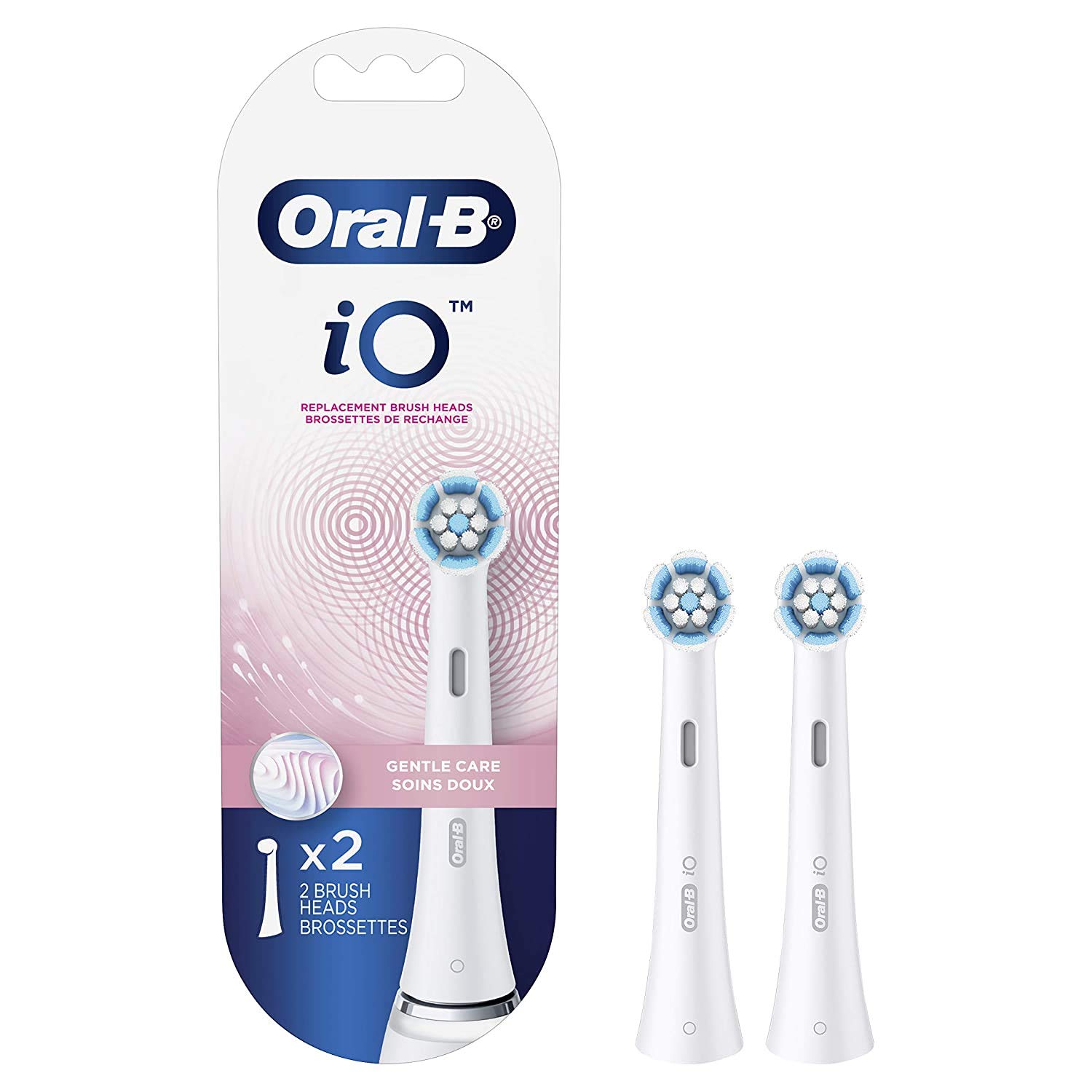 Đầu bàn chải thay thế chăm sóc nhẹ nhàng Oral-B iO, màu trắng, 2 số