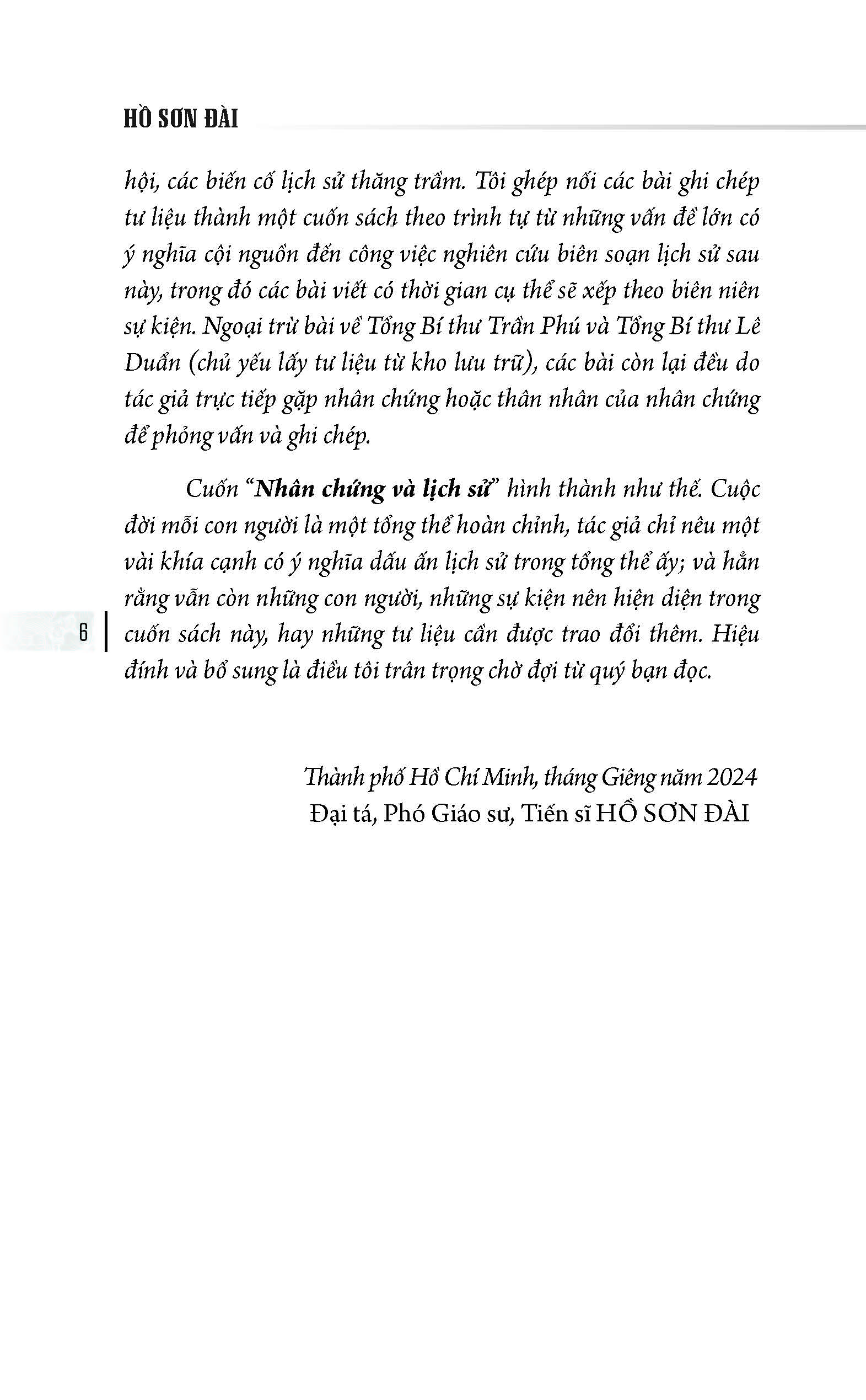 Nhân Chứng Và Lịch Sử