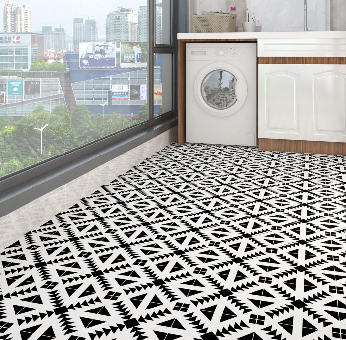 COMBO CUỘN 3 mét decal dán nền dán sàn MŨI TÊN ĐEN KHỔ 60CM KEO SẴN