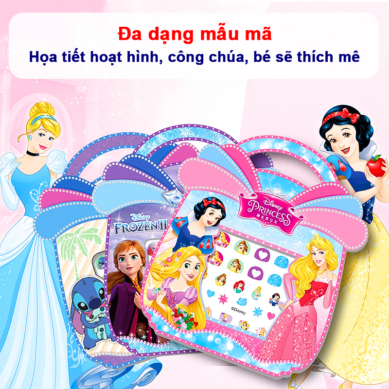 Set dán móng tay cho bé họa tiết hoạt hình 3D mẫu mới đáng yêu tiện lợi không cần dùng nước – J063