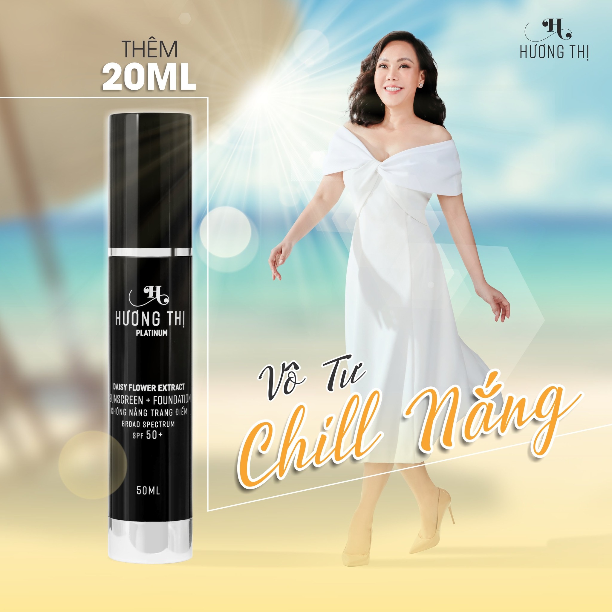 Kem Chống Nắng Trang Điểm Hương Thị 50ml