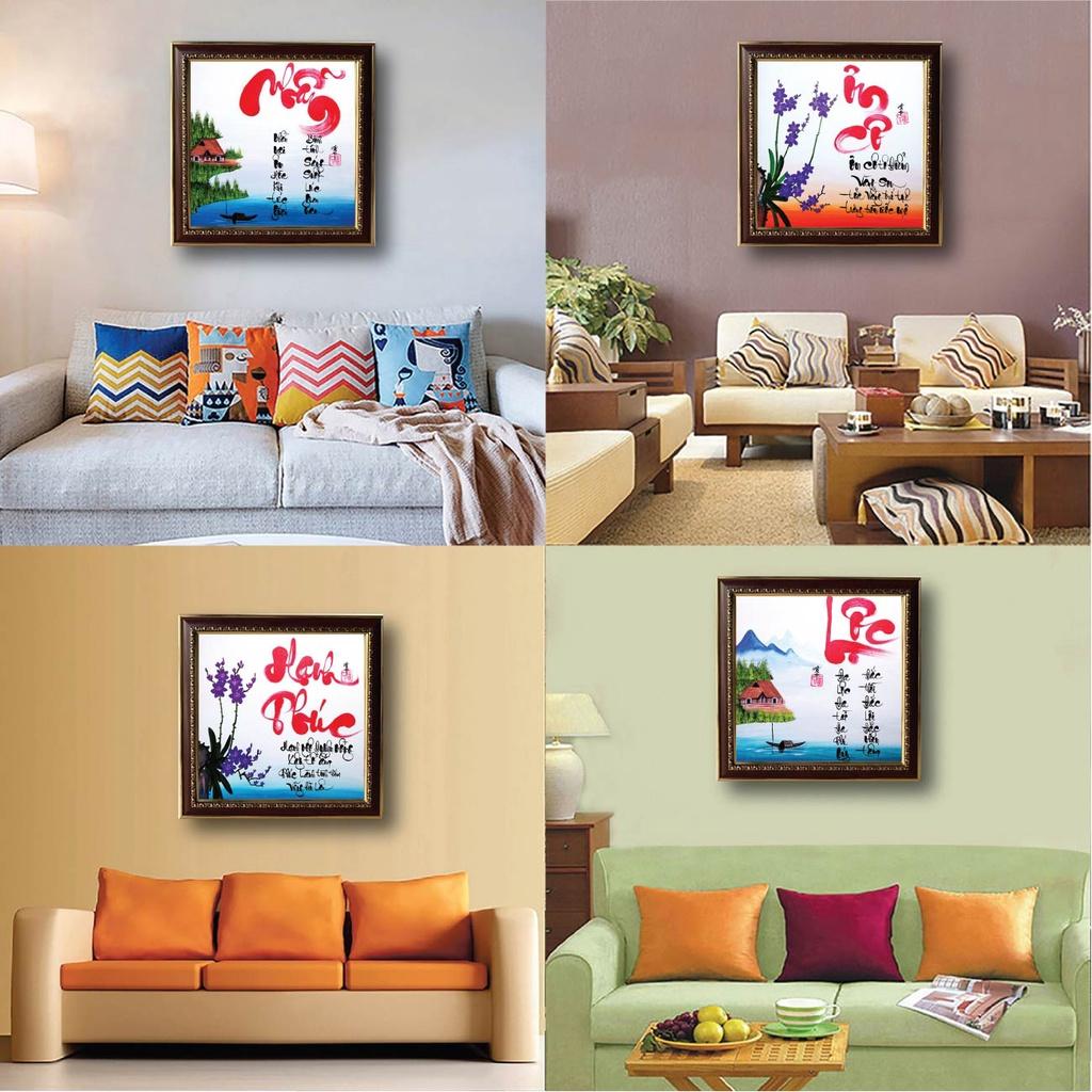 Tranh thư pháp treo tường chữ Nhẫn, tranh thầy cô nhiều mẫu