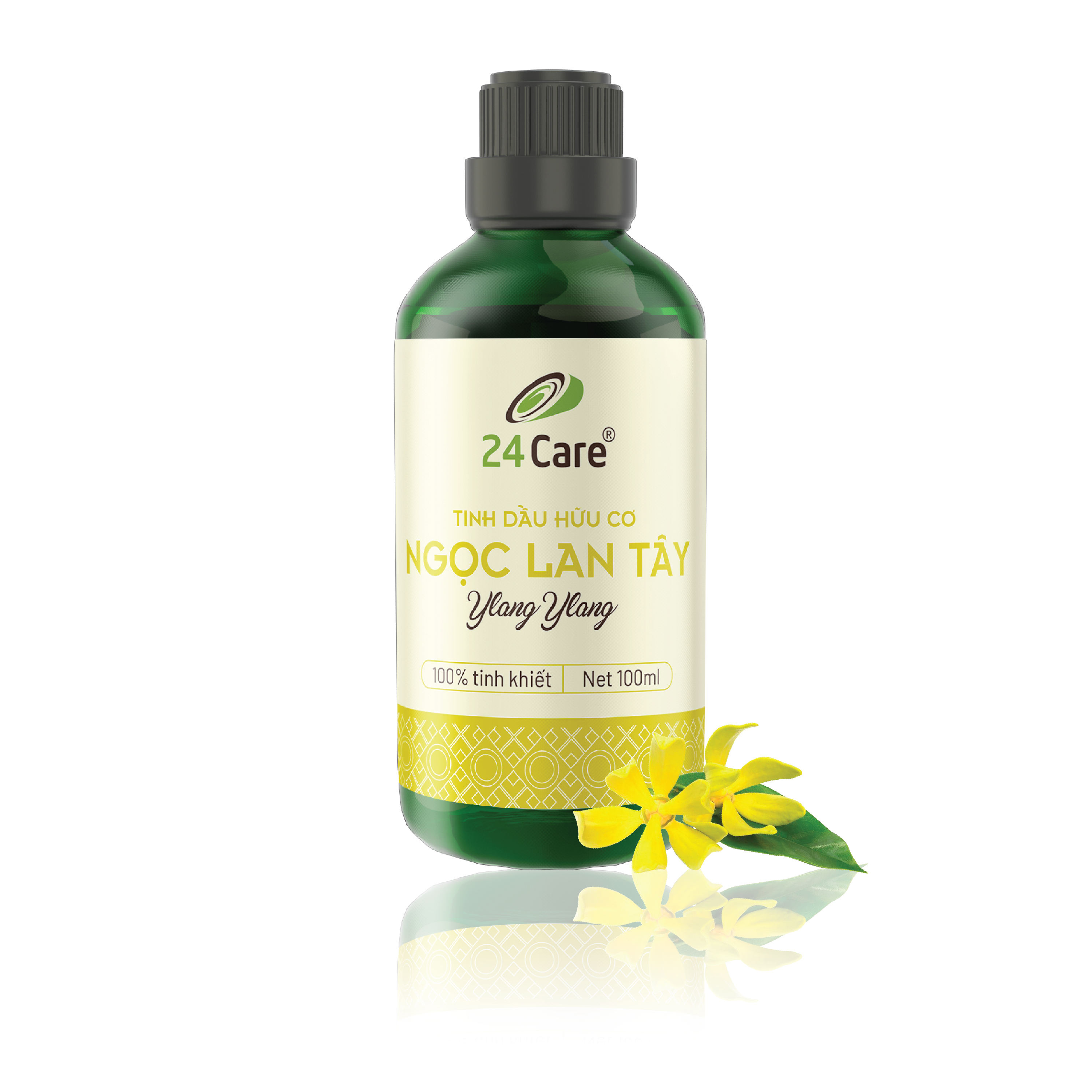 Tinh dầu Ngọc Lan Tây 24Care 100ML - Chiết xuất thiên nhiên, thanh lọc không khí, tập trung tinh thần, cải thiện tâm trạng.