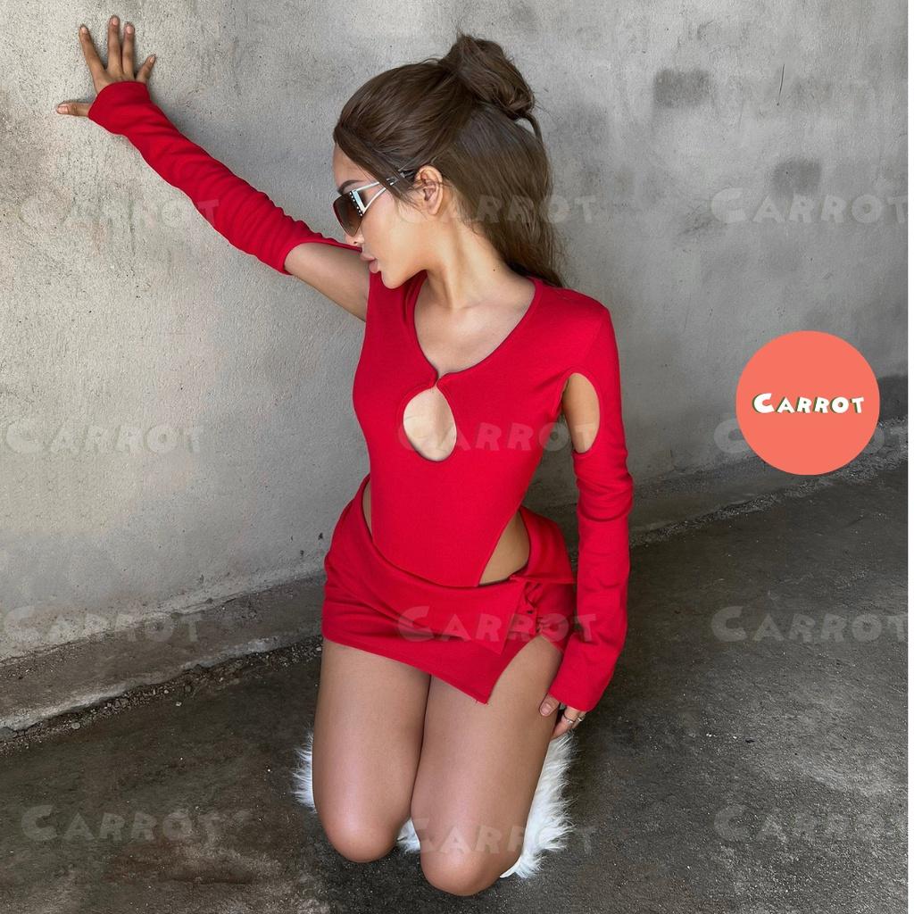 Set áo croptop thiết kế kiểu nữ chân váy ôm body chất thun cao cấp mềm mại cá tính hot trend carrotxinhdep