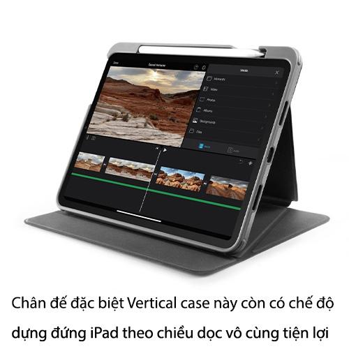 BAO DA TOMTOC TỪ TÍNH ĐA GÓC VERTICAL SẠC KHÔNG DÂY A.PENCIL FOR IPAD PRO 11-INCH M1 2021
