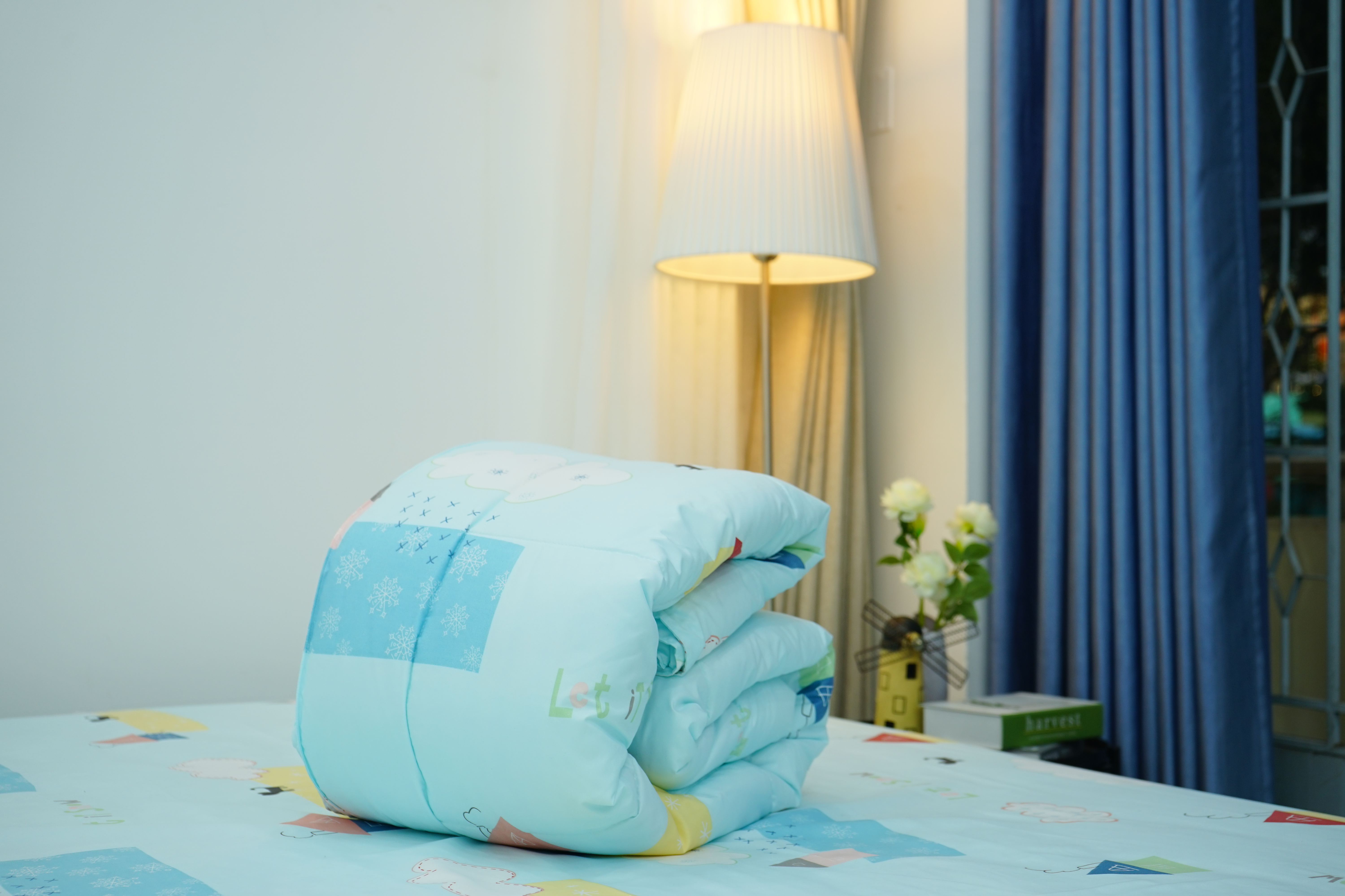 Chăn hè Microfiber Xanh Da Trời Everon Lite ELM201 200 x 220cm