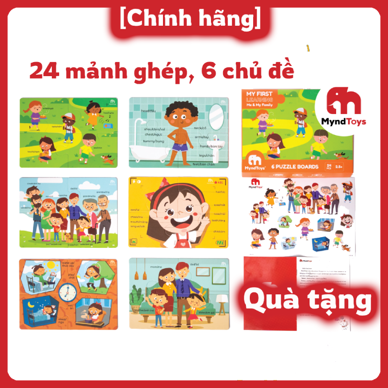 Đồ Chơi Giáo Dục Xếp Hình Myndtoys My First Learning - Me & My Family Dành Cho Các Bé Trên 3 Tuổi