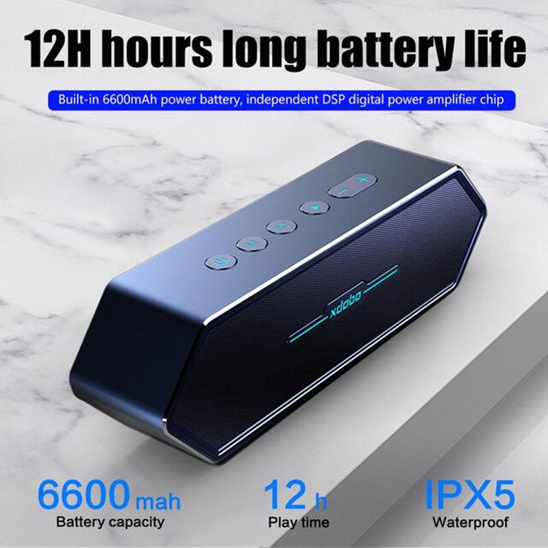 XDOBO NIRVAN50W Gaming Gaming Bluetooth Loa di động Subwofer Subwofer Subwofer Strong Bass Loa mạnh STEREO Color: Wing2020 20W Blue