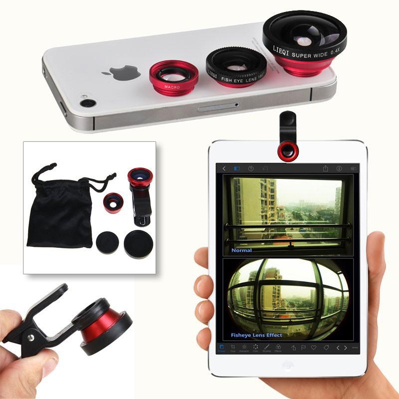 Bộ Ống Lens Camera Điện Thoại 3in1 Mẫu Mới Cho Hình Ảnh Rõ Nét Hơn K001 kéo