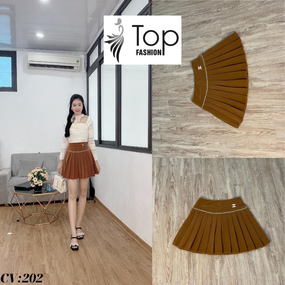 Chân Váy Nhung Xếp Ly,Chân Váy Nhung Tác Siêu Sang Chảnh,Có Quần Đùi Bên Trong Co Dãn 4 Chiều
