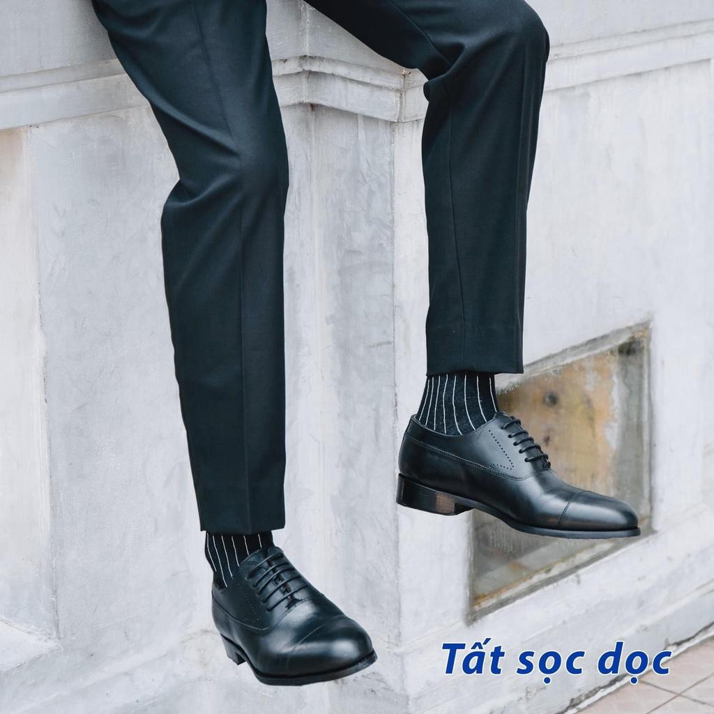 TấT Vớ Nam Họa Tiết Đặc Biệt Vớ Cao Cổ Đi Giày Tây Công Sở Tất Chấm Bi Tất Kẻ Sọc Tất Đen Trơn Chất Liệu Cotton Cao Cấp