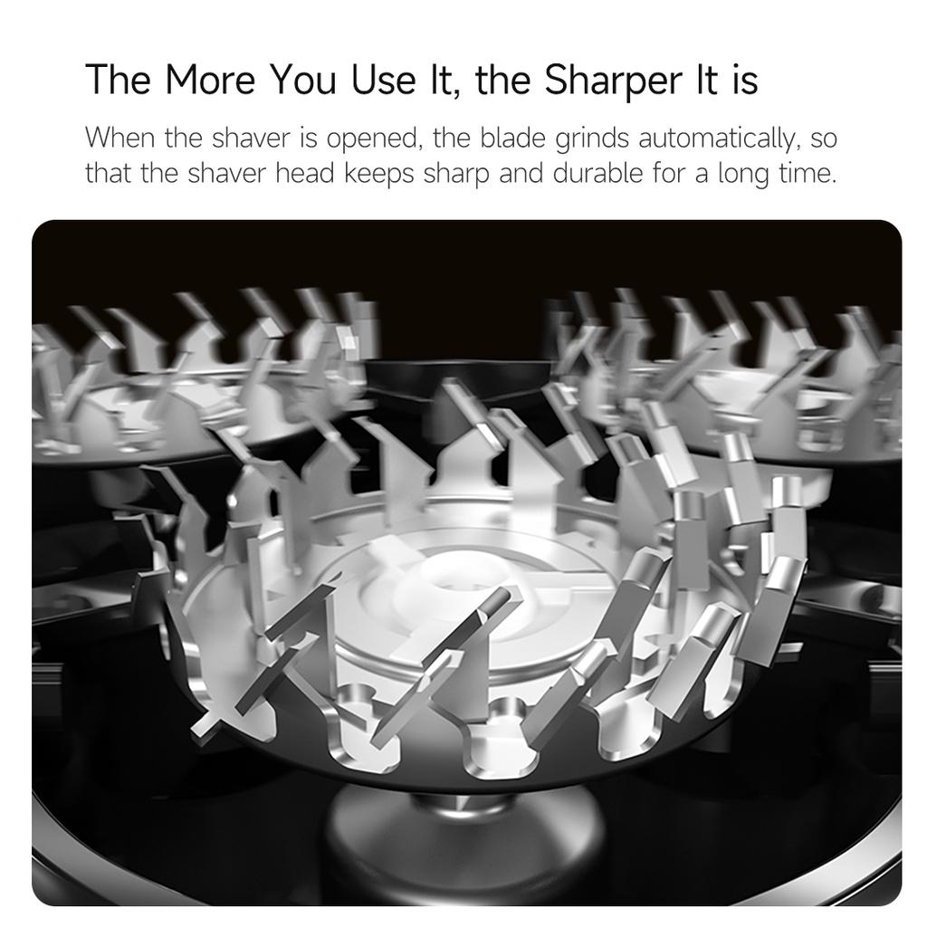 Máy Cạo Râu Điện Enchen Tông Màu Đen 5S Chống Nước IPX7 Có Thể Sạc Lại Cho Nam