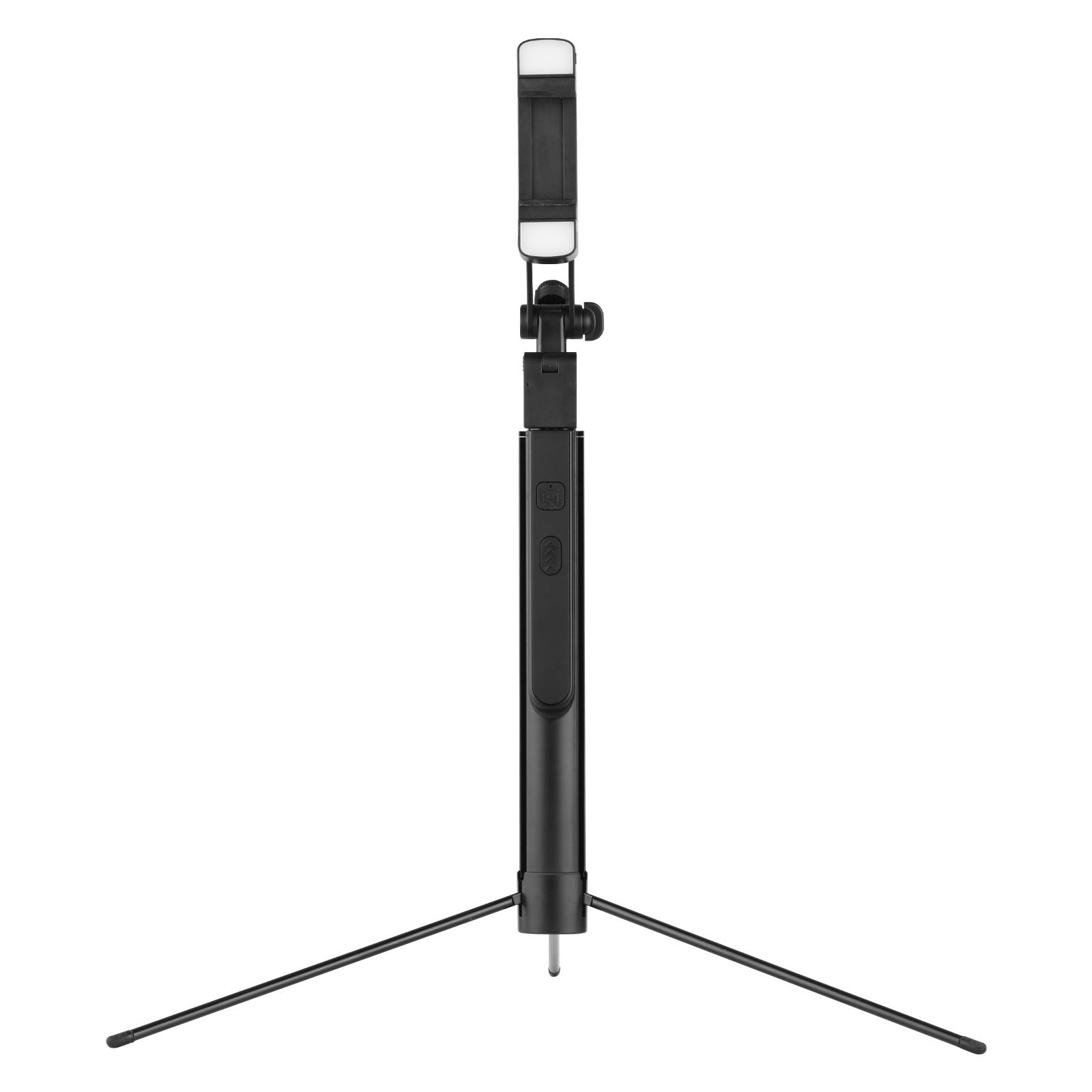 Chân máy selfie với đèn và điều khiển từ xa có thể tháo rời