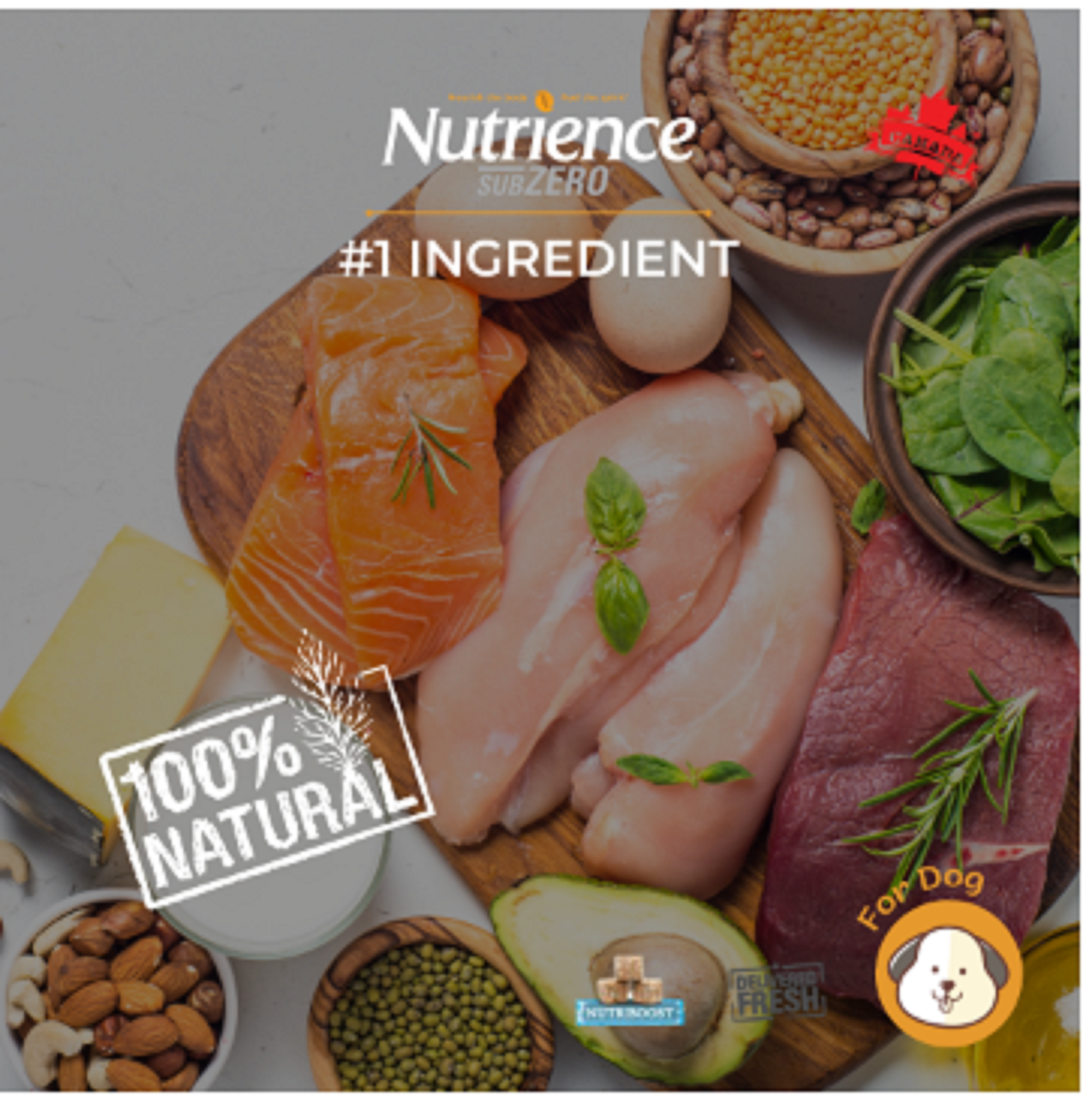 Hạt cho Chó Nutrience Suzero - Gà Tây, Cá Hồi , Cá Trích, Cá Tuyết & Rau Củ Quả Tự Nhiên - 0.5kg