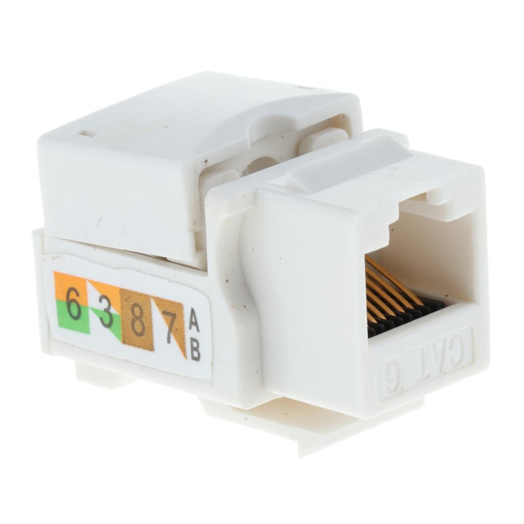 5x10pcs Jack Module Network Connector Module-White