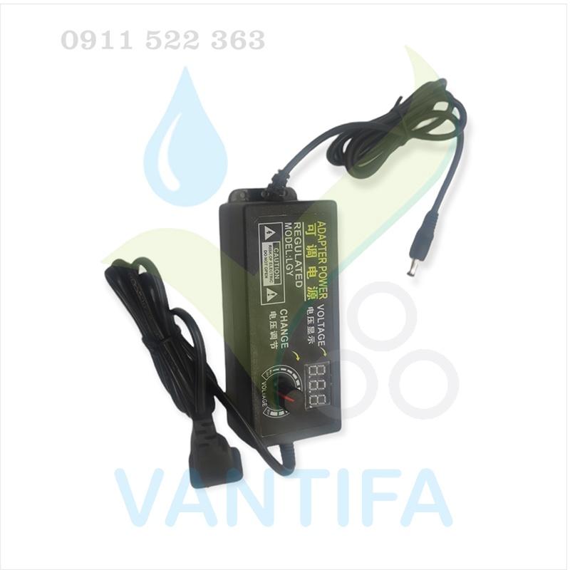 Adapter điều chỉnh điện áp 3-12V 5A có led hiển thị Volt