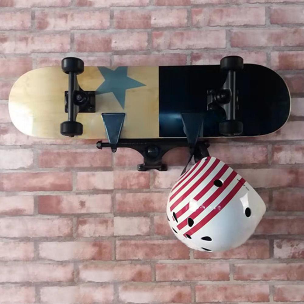 Skateboard Holder Rack ABS Skateboard Wall Hanger Perforation Free Wall Mounted Skateboard Holder Rack