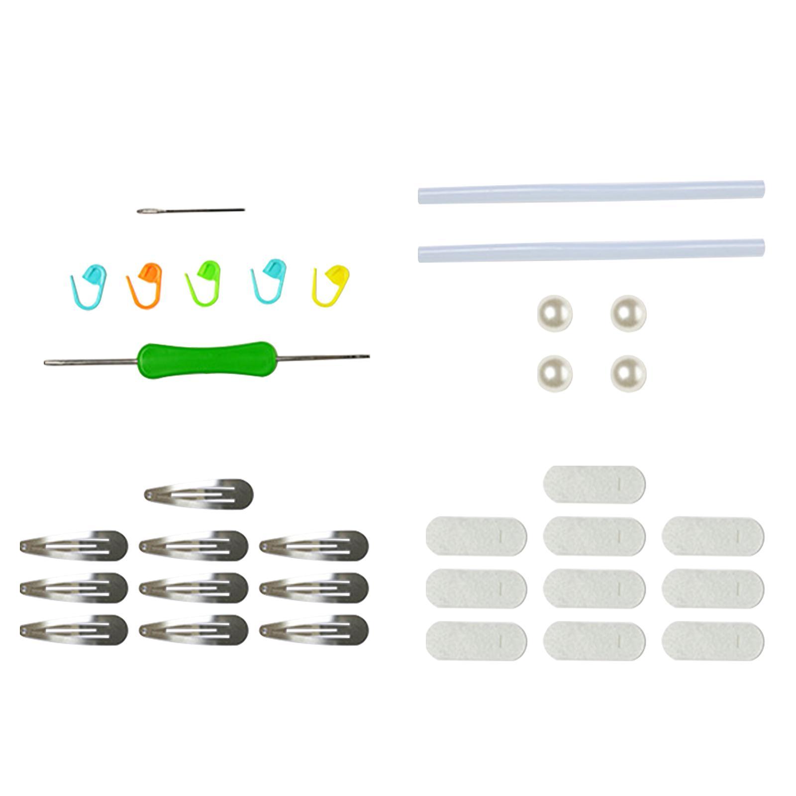 Doll Crochet Kit for Beginners Classic Starter Crochet Hair Cilps Kit for Adults