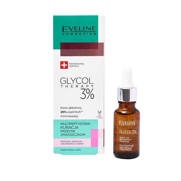 Tinh chất Eveline Glycol Therapy 3% chống nhăn da 18ML