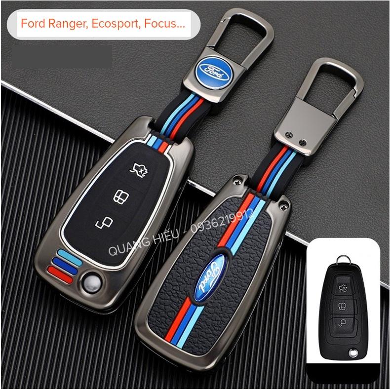 Ốp Bảo Vệ Chìa Khóa Dành Cho Xe Ford Ranger, Ecosport, Focus, Fiesta Bằng Hợp Kim
