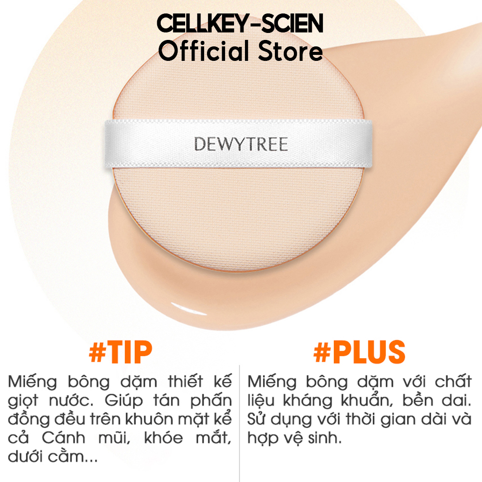 Phấn Nước Che Khuyết Điểm Nâng Tone Kiềm Dầu Chống Nắng Dưỡng Da Dewytree Urban Shade Cover & Fit Sun Cushion SPF50+ PA++++