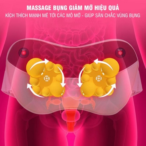 Gối (máy) massage hồng ngoại đa năng YIJIA YJ-209 - Hỗ trợ mát xa giảm mỡ bụng, hỗ trợ trị đau nhức mỏi cổ vai gáy