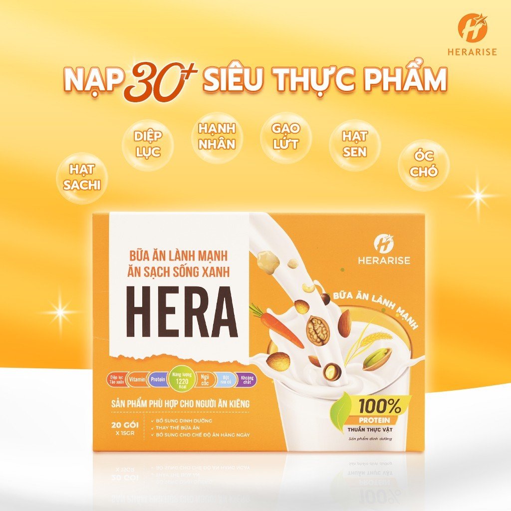 [Mua Một Tặng 1] 1 Hộp Bữa Ăn Dinh Dưỡng Heraris+1 Nước Tẩy Trang Chính Hãng