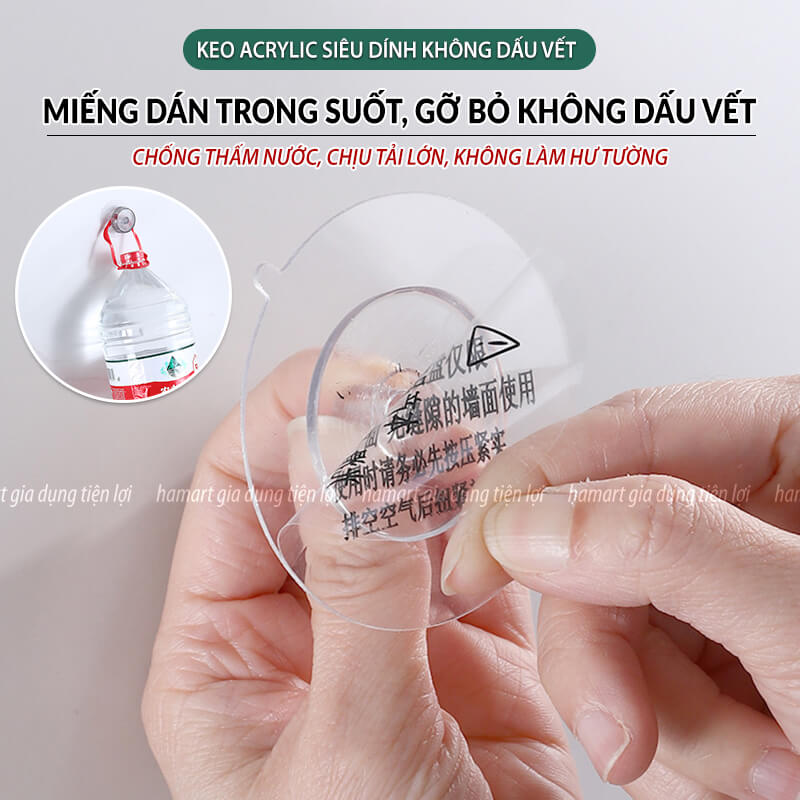 Miếng Dán Thay Thế Kệ Cốc Hút Chân Không Gắn Tường Nhà Tắm Bồn Rửa Mặt Móc Treo Đồ Đa Năng Siêu Dính