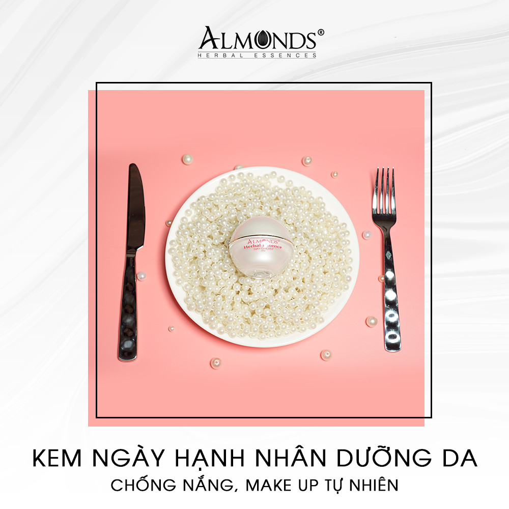 Kem dưỡng trắng da ban ngày hạnh nhân  Almonds- Herbal Essence 20g