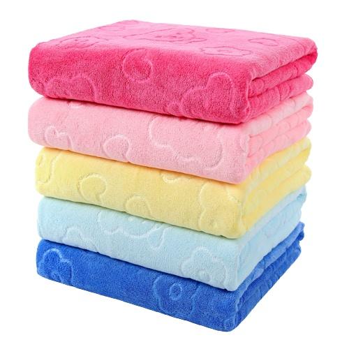 Set 3 Khăn Tắm Cotton Kiba Kiểu Thái Cỡ Lớn Siêu Mềm Mịn Thấm Hút Nước