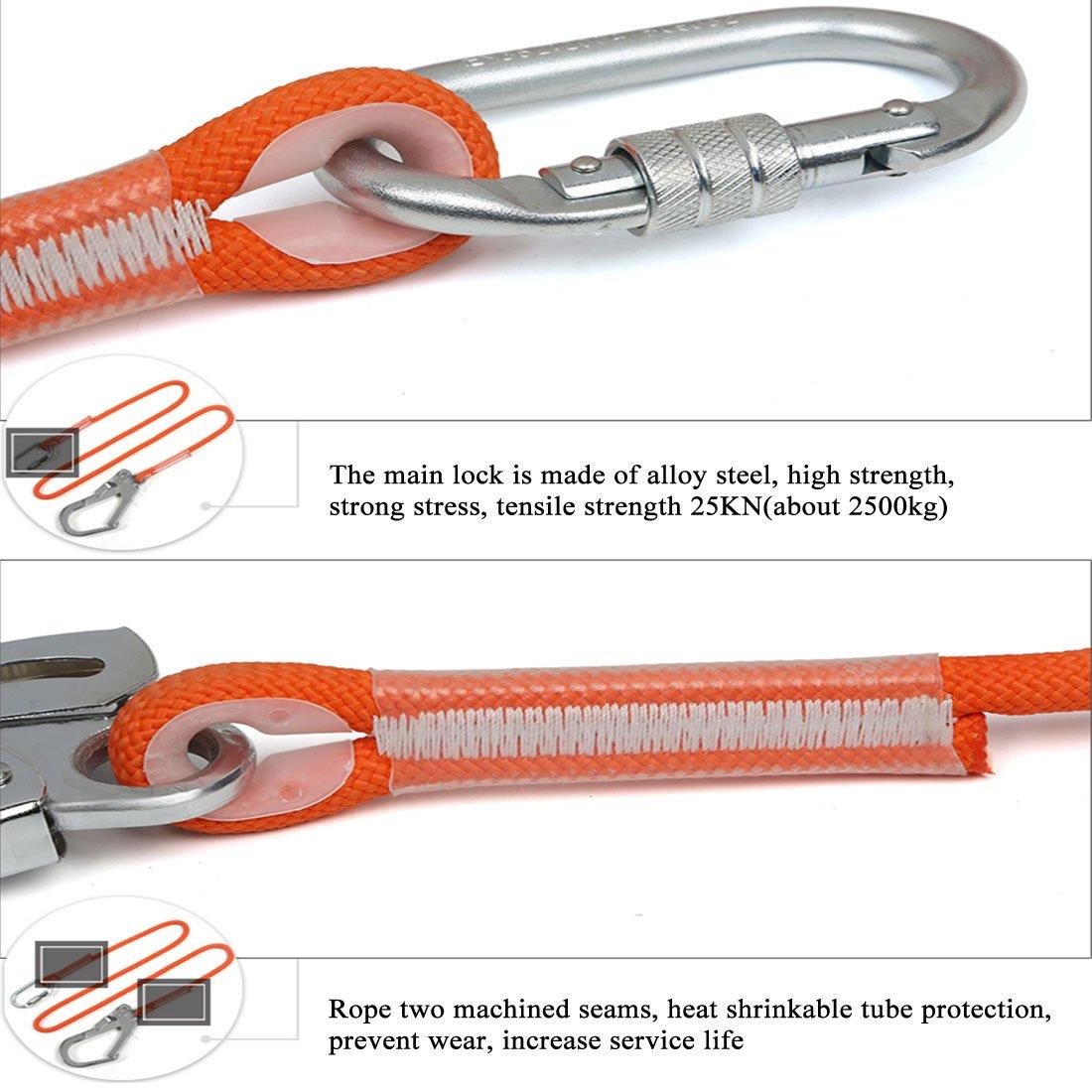 Dây an toàn nylon chuyên nghiệp có móc - dây nịt leo núi có độ bền cao và chống rơi