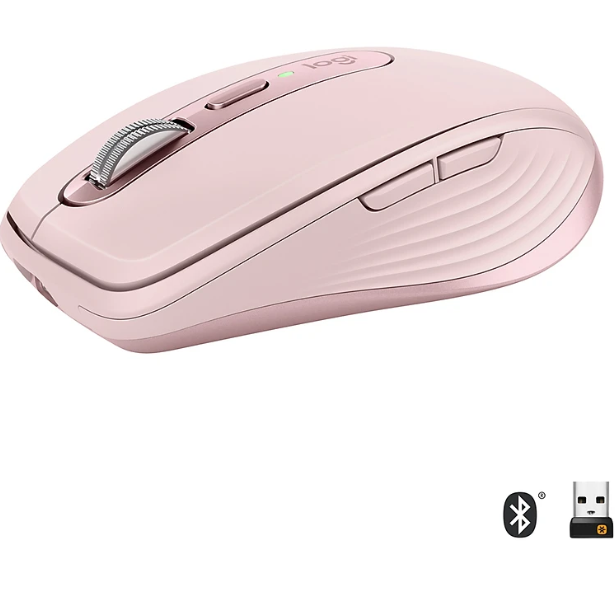 Chuột không dây Logitech MX Anywhere 3 màu hồng-Hàng chính hãng