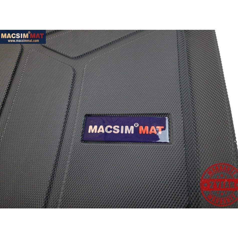 Thảm lót cốp xe ô tô Maserati Quattroporte 2013-2017 nhãn hiệu Macsim chất liệu TPV cao cấp màu đen