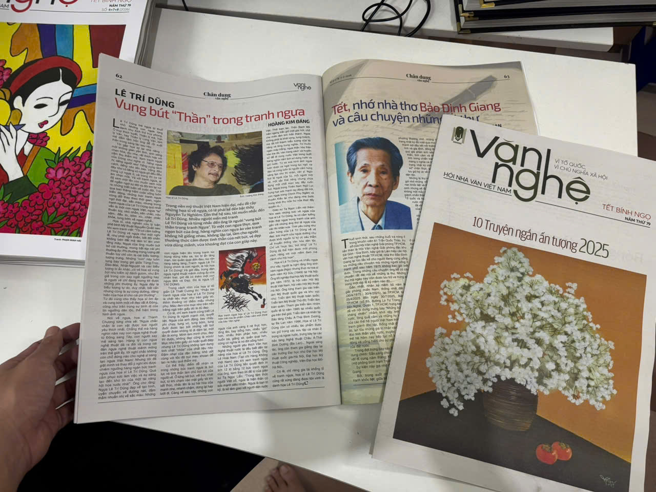 BÁO VĂN NGHỆ – SỐ TẾT BÍNH NGỌ 2026 – Năm thứ 79 – Số 6 + 7 +8 – Kèm phụ bản 10 TRUYỆN NGẮN ẤN TƯỢNG 2025 – Báo Văn Nghệ
