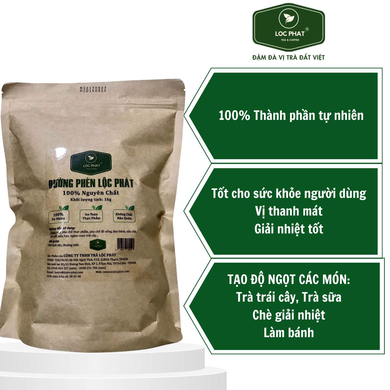 ĐƯỜNG PHÈN LỘC PHÁT 1KG