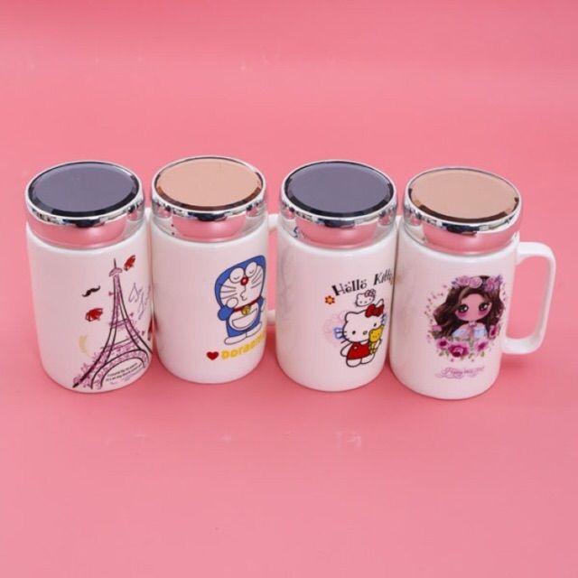 Ly sứ giữ nhiệt nắp gương