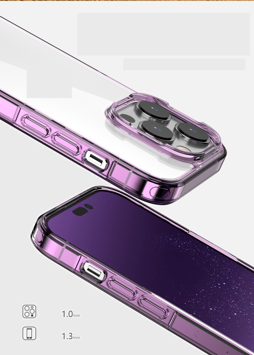 Hình ảnh Ốp lưng Likgus trong suốt viền màu sang trọng dành cho iPhone 14/ 14Pro/ 14 Max/ 14 Pro Max( hàng chính hãng)