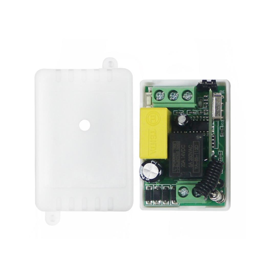 DC 12V 1 Channel Remote Control Switch Control Wireless RF Relay 1 Receiver With 1 Transmitter L
