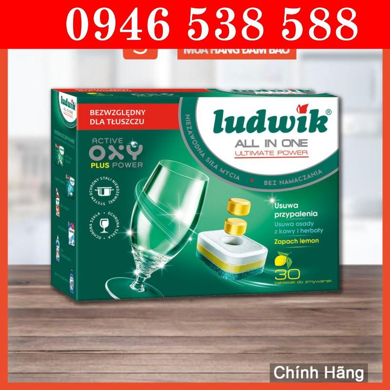 Viên rửa bát Ludwik All in one 30 viên (tặng 2 viên finish nhật)