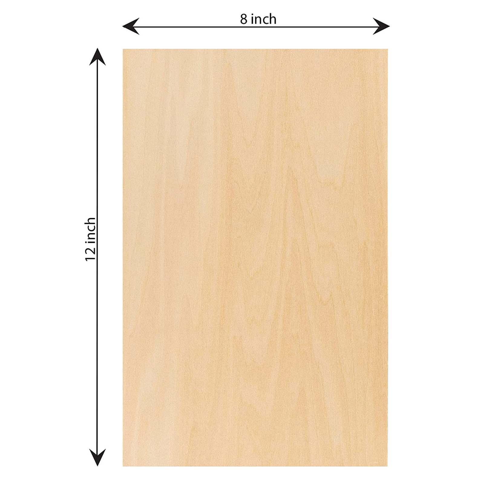 8x Unfinished Wooden Board, Wood Sheets Board, Thin Plywood Board, Wood Boards for Miniature Aircraft Mini House, DIY Project Making Plane Model