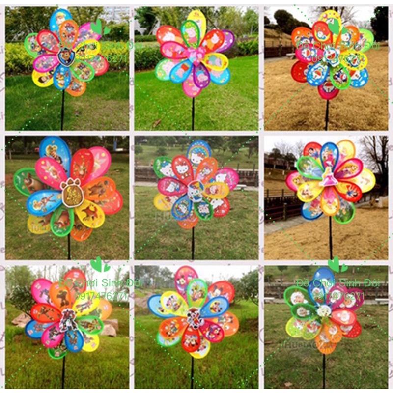 Chong chóng gió 40 cm 2 tầng - hình nhân vật hoạt hình