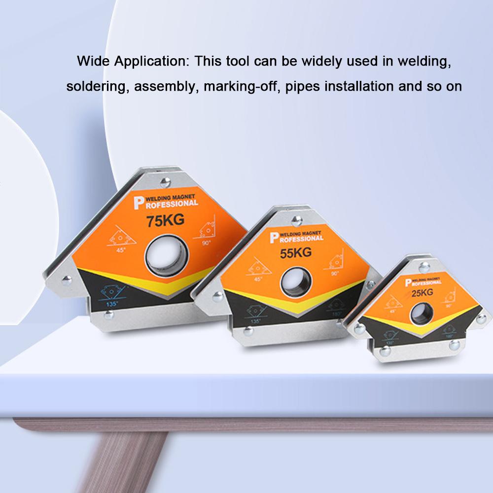 1 PCS Strong Magnetics Welding Positioner Holder Practical Welding Fixing Angle Tool Welding Fixture 45° 90° 135° 180° Adjustable Angles Welding Locator