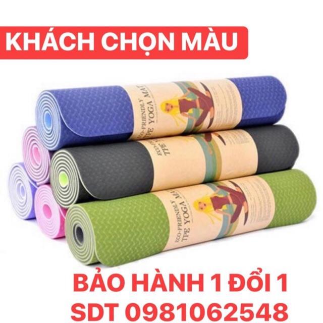 THẢM TẬP YOGA TPE CAO CẤP 2 LỚP 6MM