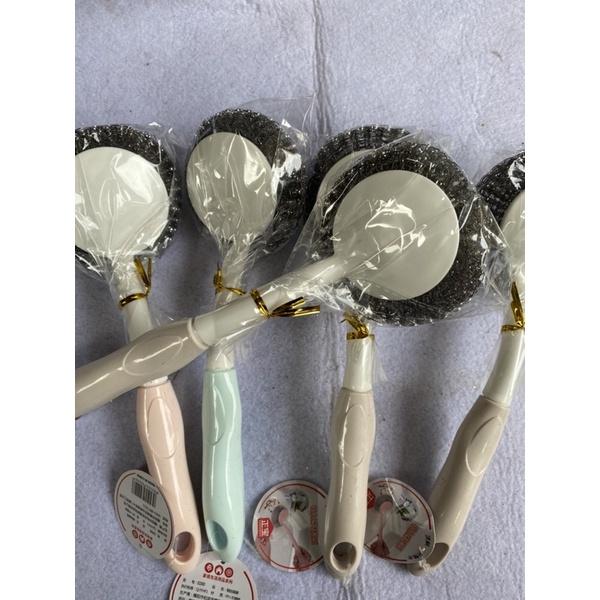 Dụng cụ cọ xoong nồi có tay cầm tiện dụng - Bùi nhùi cọ xoong nồi có tay cầm