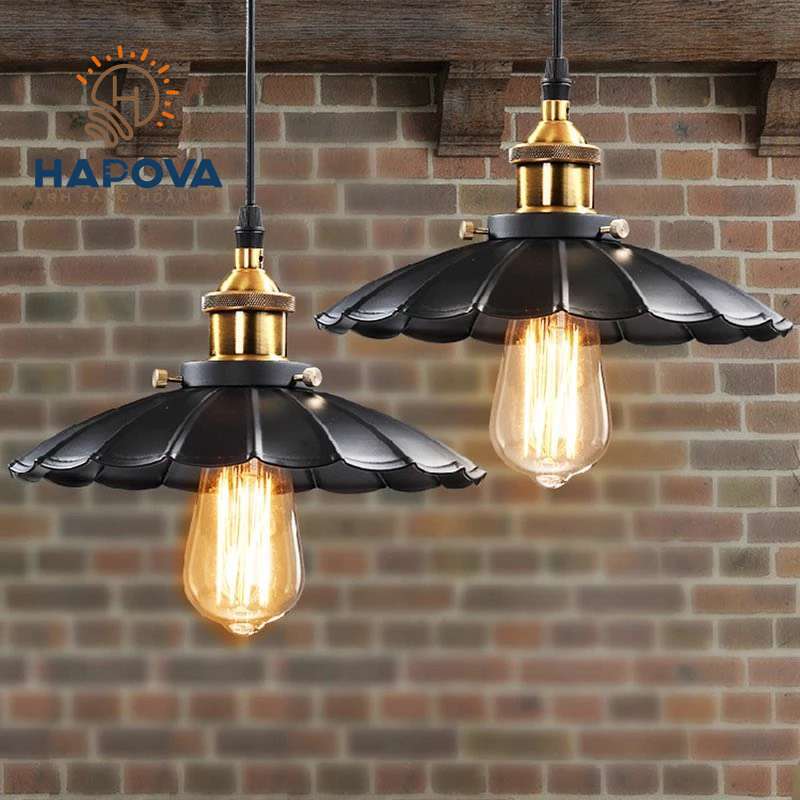 Đèn thả trần trang trí nhà quán cà phê HAPOVA HELGA 5055 + Kèm bóng Edison