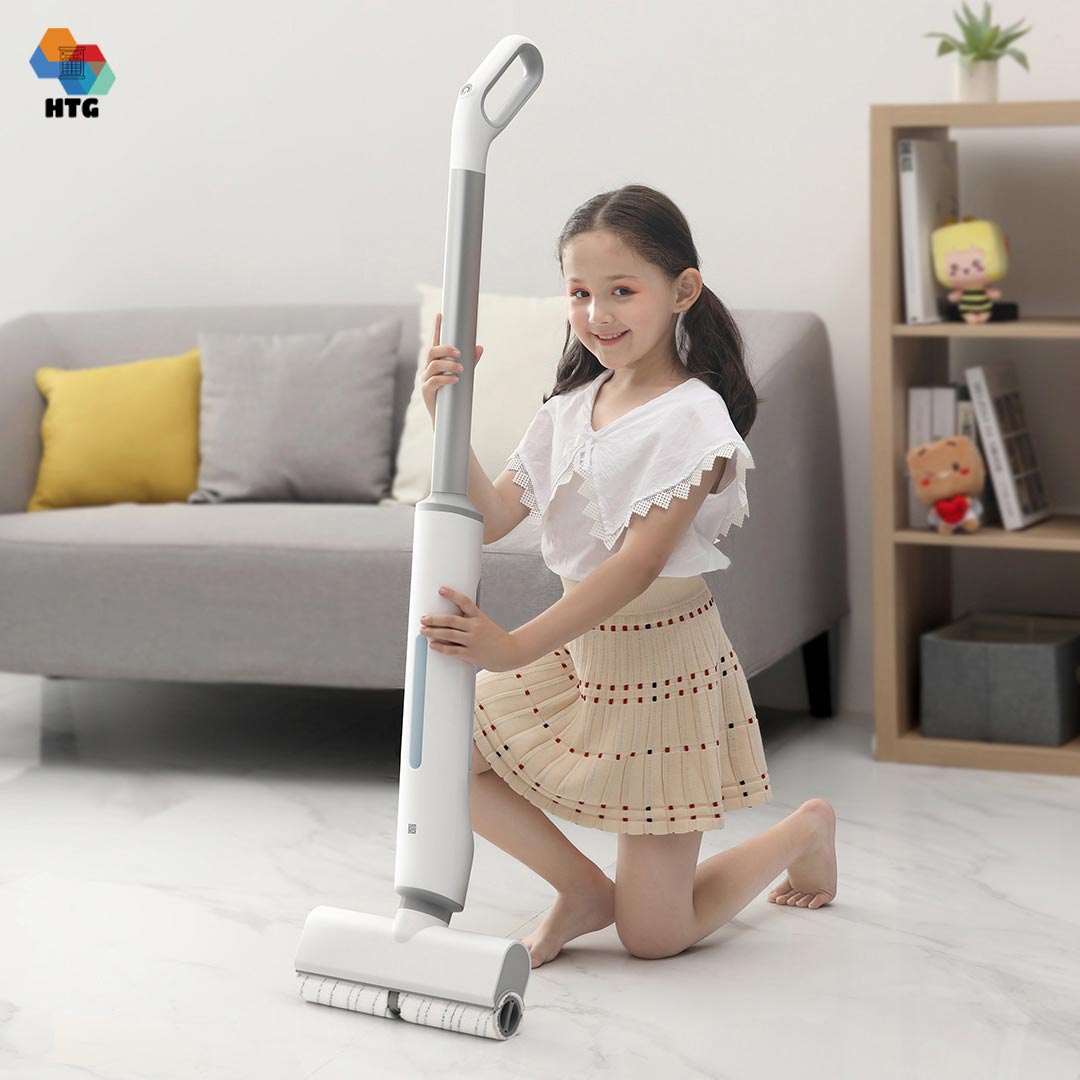 Máy lau nhà không dây Sawadaki DD1 cầm tay, công nghệ thẩm thấu, tự động giặt giẻ, siêu nhẹ 2.5kg, bình nước 2 in 1, có thể lau sát mép tường, hàng chính hãng