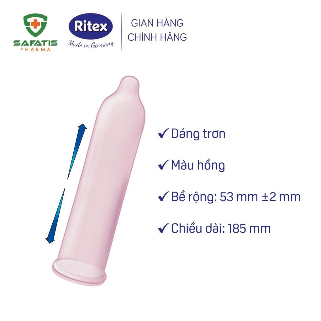 Bộ 05 HỘP BAO CAO SU RITEX IDEAL - SIÊU ẨM ƯỚT (HỘP 10 CHIẾC)